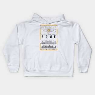 Rome Minimal Lineal Poster Kids Hoodie